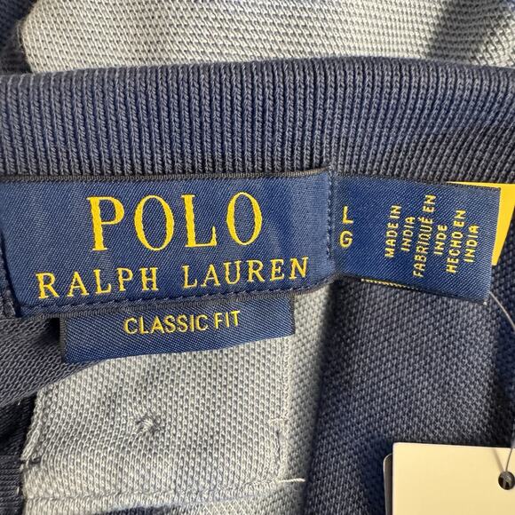 Polo Ralph Lauren Men's Large Navy/Blue Polo Shirts MSRP $138 - Picture 8 of 10
